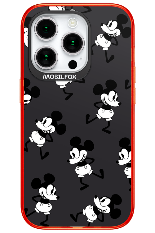 Iconic Mouse (antracite pattern) - Apple iPhone 15 Pro