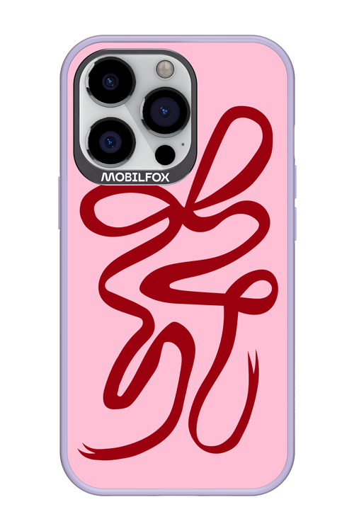 Burgundy Bow - Apple iPhone 13 Pro