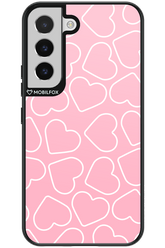 Line Heart Pink - Samsung Galaxy S22