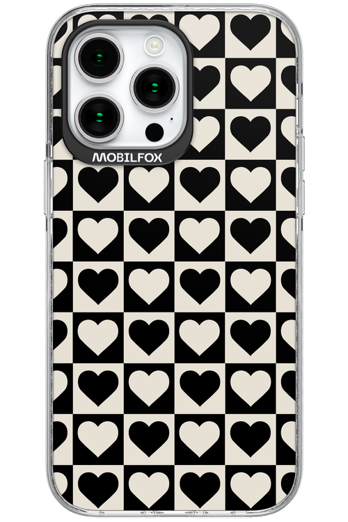 Checkered Heart - Apple iPhone 15 Pro Max