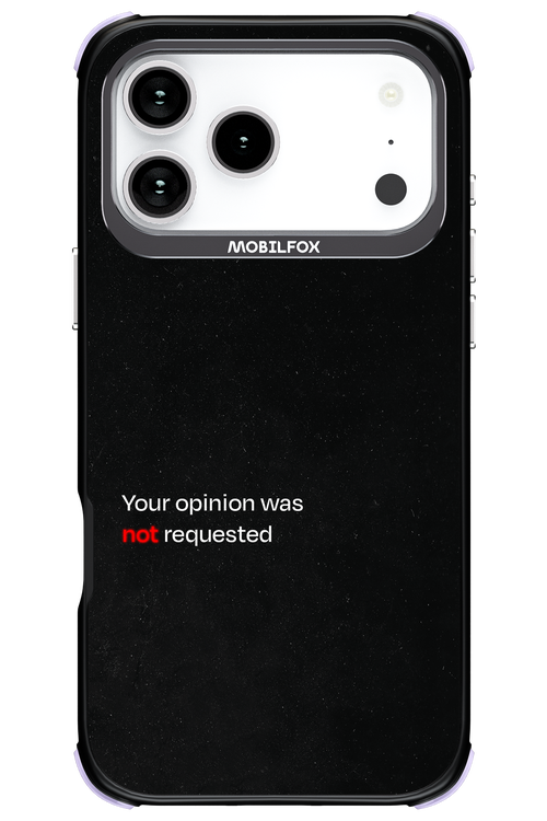 Not Requested 2.0 - Apple iPhone 17 Pro Max