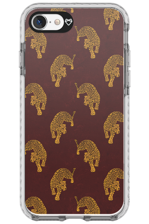 Burgundy Leopard Pattern - Apple iPhone SE 2020