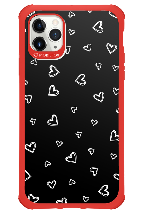 Monochrome Hearts 2.0 - Apple iPhone 11 Pro Max