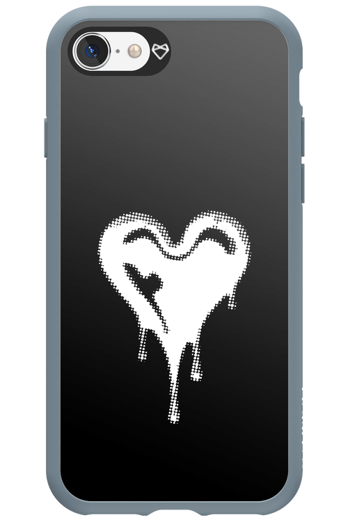 Heart Black - Apple iPhone SE 2022