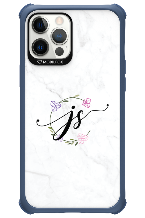 JS Monogram White - Apple iPhone 12 Pro Max