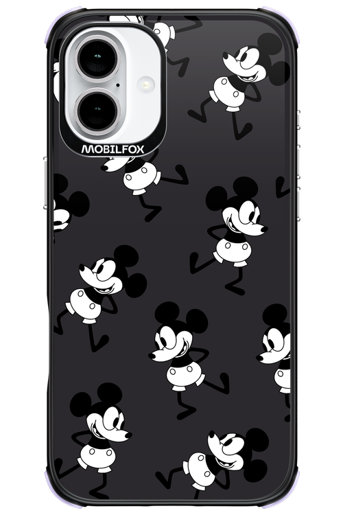 Iconic Mouse (antracite pattern) - Apple iPhone 16 Plus