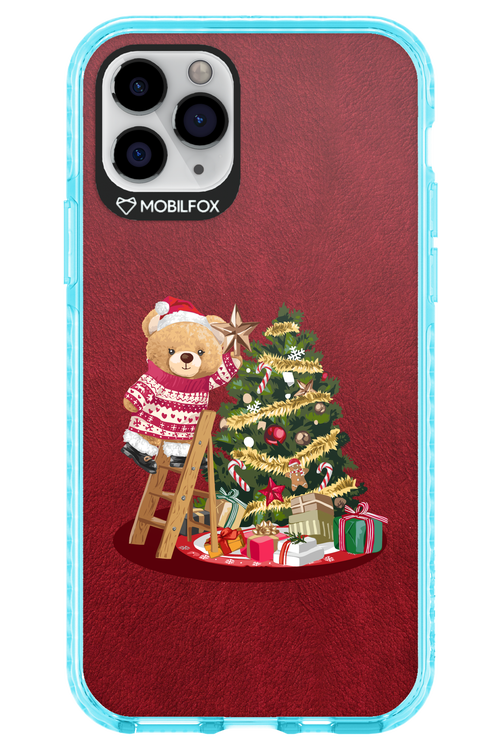 Christmas Bear (Burgundy) - Apple iPhone 11 Pro