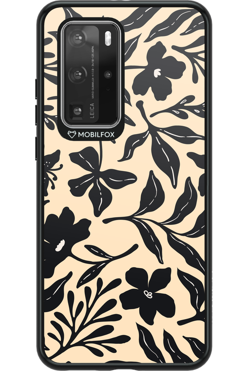 Black Flowers 2.0 - Huawei P40 Pro