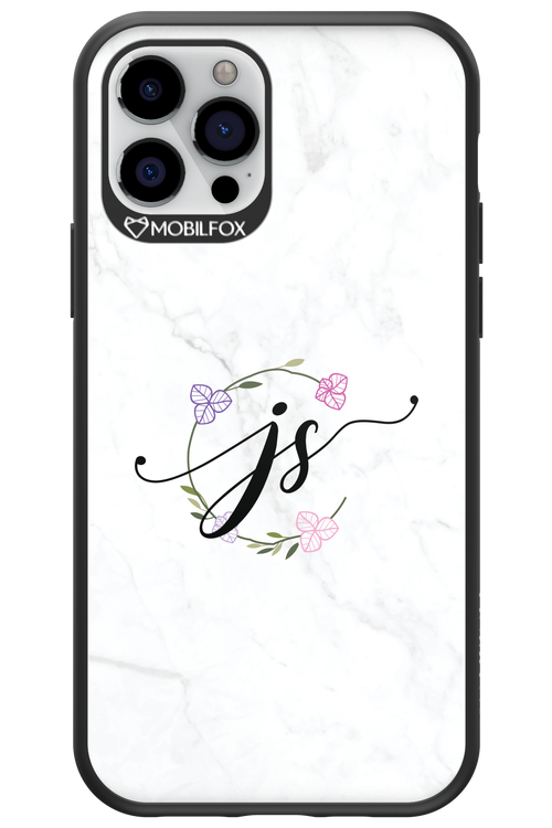 JS Monogram White - Apple iPhone 12 Pro