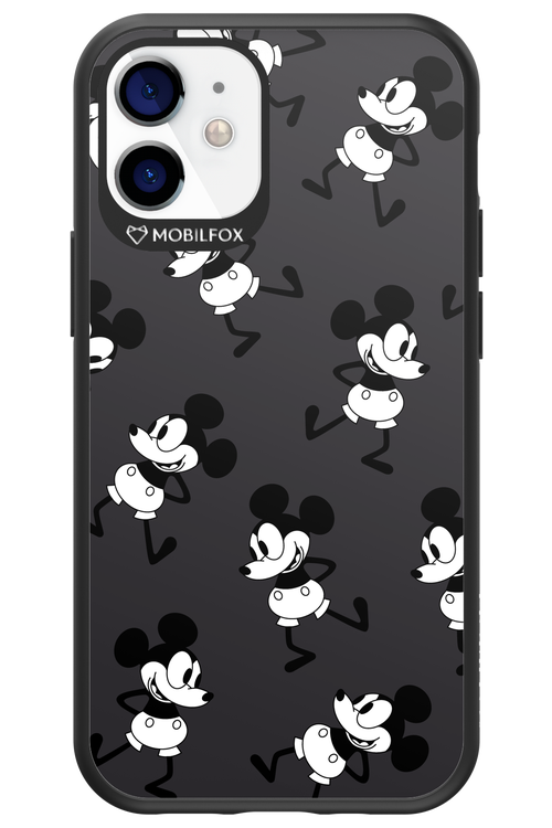 Iconic Mouse (antracite pattern) - Apple iPhone 12 Mini