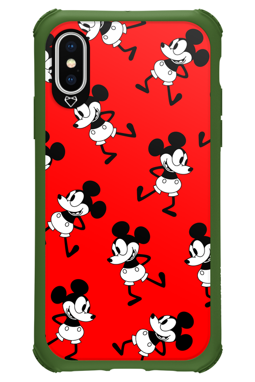 Iconic Mouse (red pattern) - Apple iPhone X