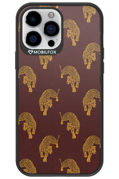 Burgundy Leopard Pattern - Apple iPhone 13 Pro Max