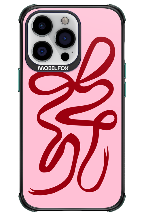 Burgundy Bow - Apple iPhone 13 Pro
