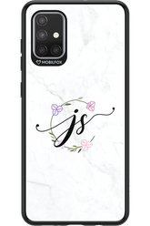 JS Monogram White - Samsung Galaxy A71