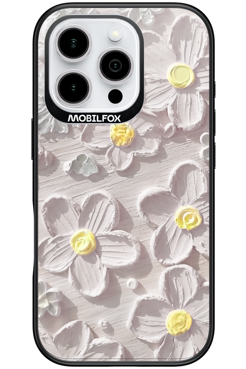 White Flowers - Apple iPhone 16 Pro
