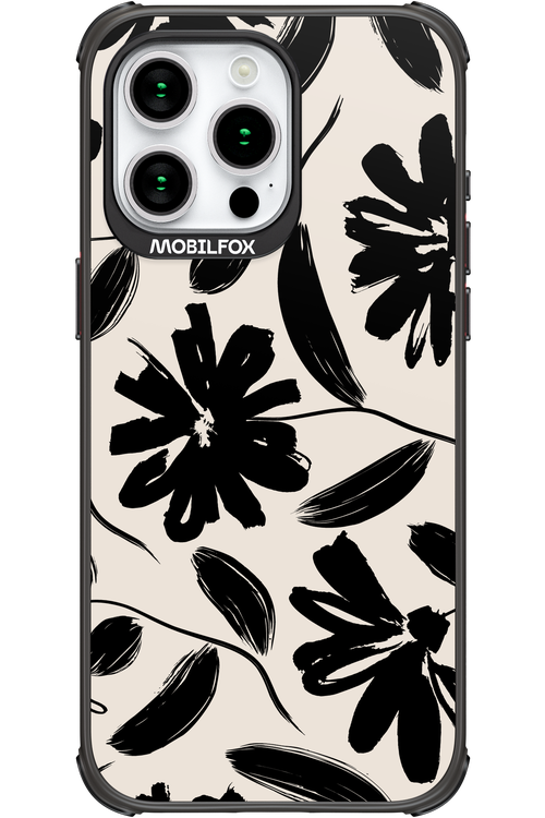 Monochrome Flowerss 2.0 - Apple iPhone 15 Pro Max