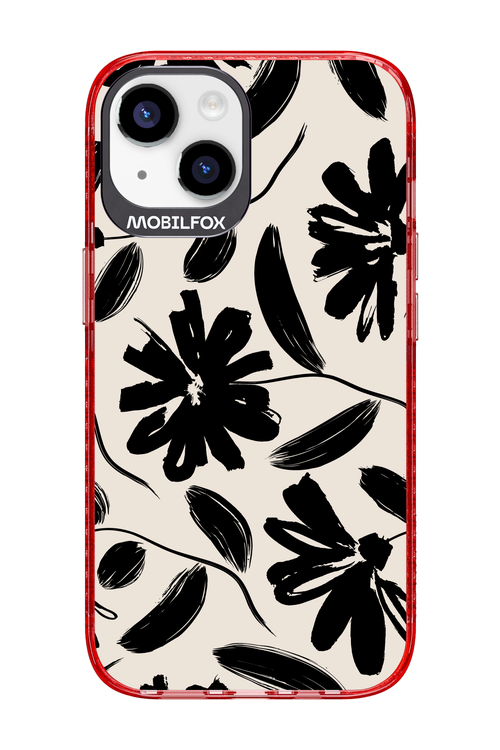 Monochrome Flowerss 2.0 - Apple iPhone 14