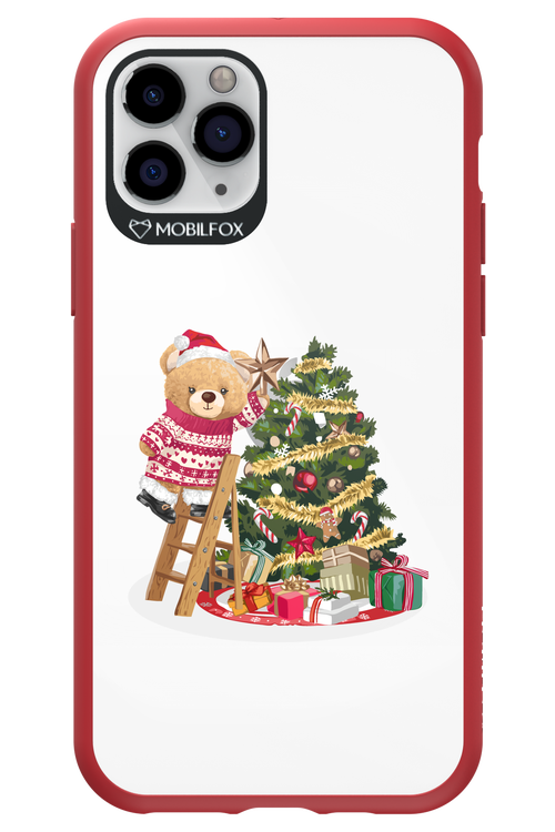 Christmas Bear (Transparent) - Apple iPhone 11 Pro