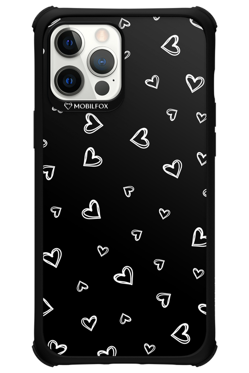 Monochrome Hearts 2.0 - Apple iPhone 12 Pro Max