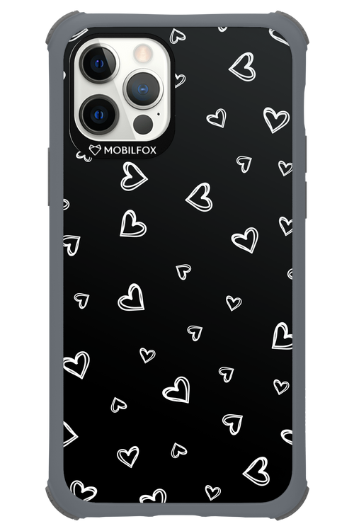 Monochrome Hearts 2.0 - Apple iPhone 12 Pro