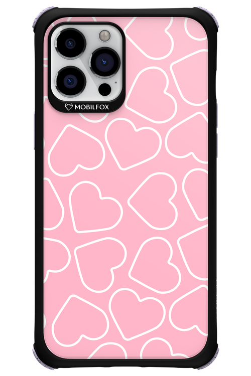 Line Heart Pink - Apple iPhone 12 Pro Max