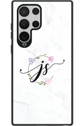 JS Monogram White - Samsung Galaxy S22 Ultra