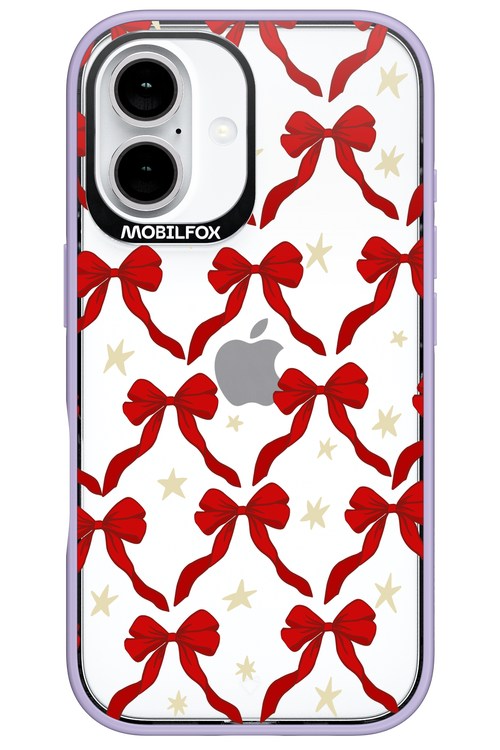 Bow & Stars (Transparent) - Apple iPhone 16