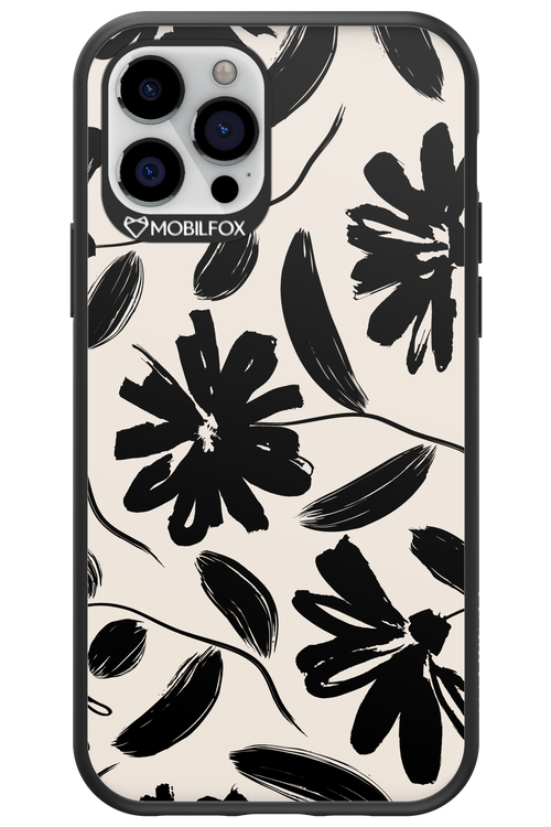 Monochrome Flowerss 2.0 - Apple iPhone 12 Pro
