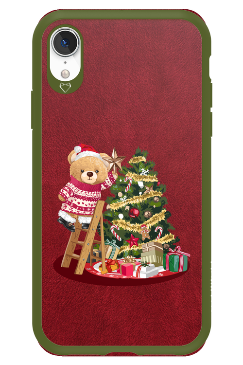 Christmas Bear (Burgundy) - Apple iPhone XR