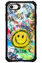 Crayon Smiley Colorful - Apple iPhone 7