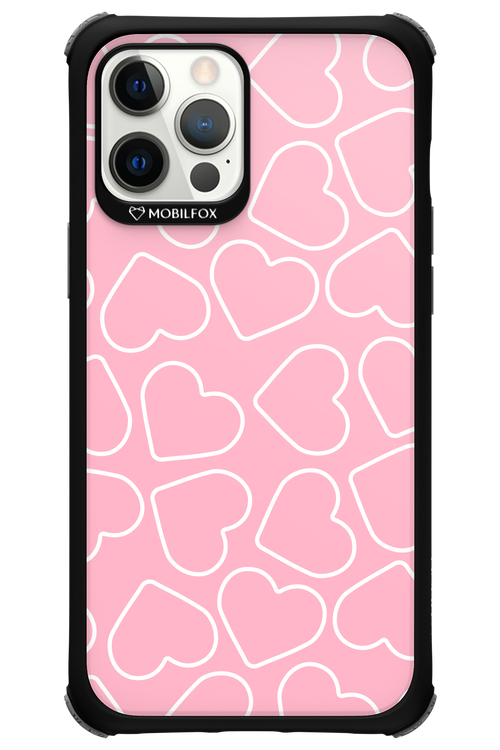 Line Heart Pink - Apple iPhone 12 Pro Max