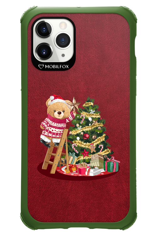 Christmas Bear (Burgundy) - Apple iPhone 11 Pro