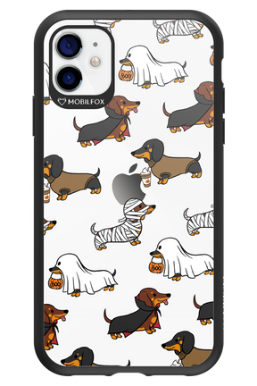 Scary Dachshund (Transparent) - Apple iPhone 11