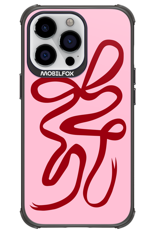 Burgundy Bow - Apple iPhone 13 Pro