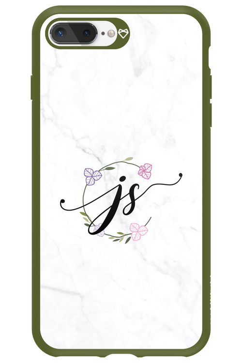 JS Monogram White - Apple iPhone 7 Plus