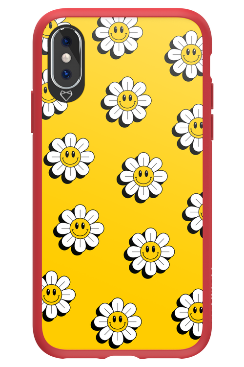 Smiley Flowers - Apple iPhone XS