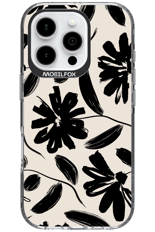 Monochrome Flowerss - Apple iPhone 16 Pro