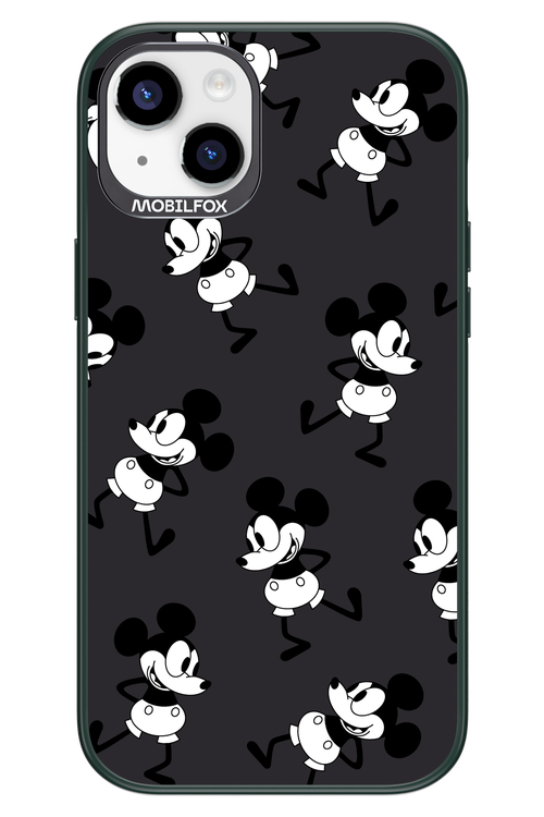 Iconic Mouse (antracite pattern) - Apple iPhone 14 Plus