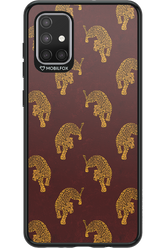 Burgundy Leopard Pattern - Samsung Galaxy A71