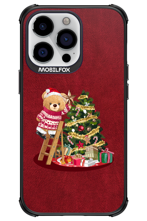 Christmas Bear (Burgundy) - Apple iPhone 13 Pro