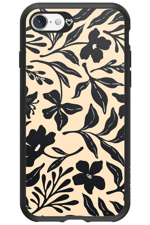 Black Flowers 2.0 - Apple iPhone 8
