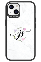 JS Monogram White - Apple iPhone 13