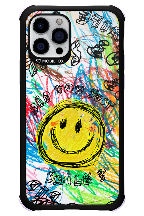 Crayon Smiley Colorful - Apple iPhone 12 Pro