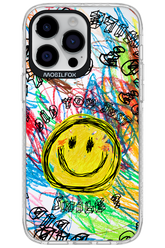 Crayon Smiley Colorful - Apple iPhone 14 Pro Max