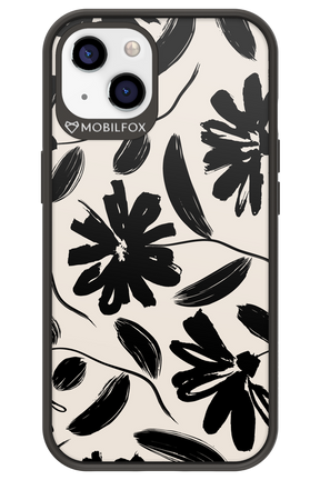Monochrome Flowerss - Apple iPhone 13
