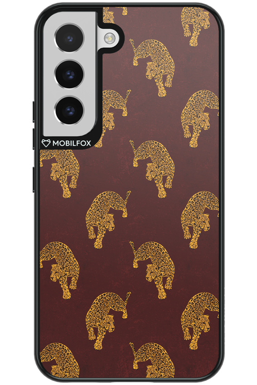Burgundy Leopard Pattern - Samsung Galaxy S22