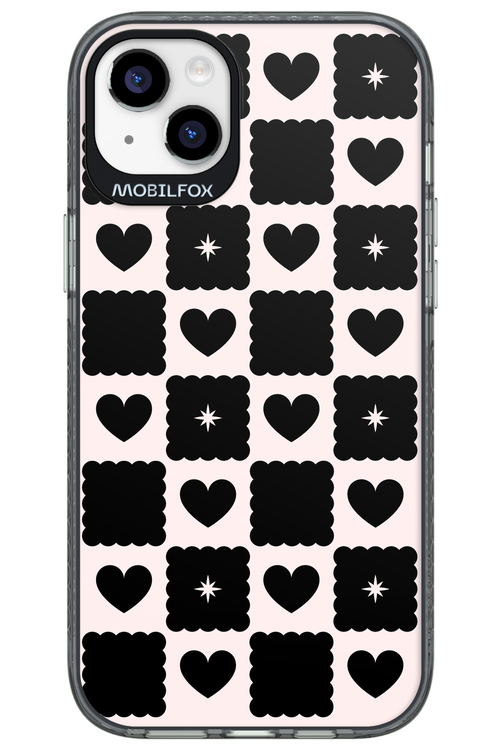 Classic Hearts (Monochrome) - Apple iPhone 14 Plus