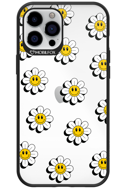 Smiley Flowers Transparent - Apple iPhone 12 Pro Max