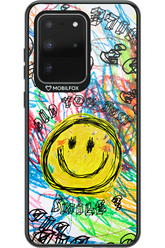 Crayon Smiley Colorful - Samsung Galaxy S20 Ultra 5G