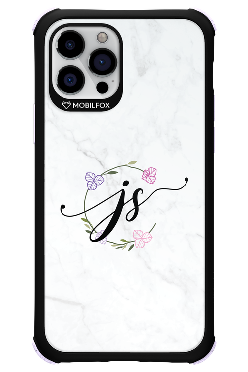 JS Monogram White - Apple iPhone 12 Pro